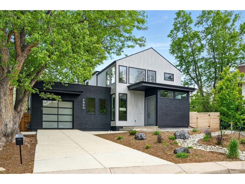 Front exterior of a new home in , Boulder, CO, highlighting curb appeal (Image 25). Front exterior of a new home in , Boulder, CO, highlighting curb appeal (Image 25).