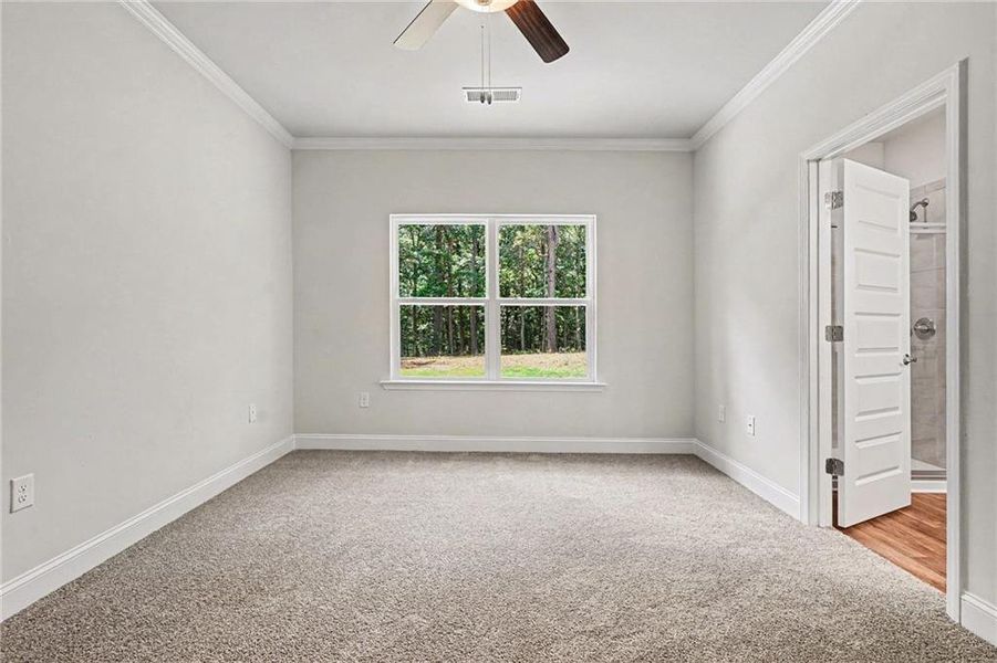 Spacious, unfurnished interior of a new home in The Fields of Walnut Creek, Pendergrass (Image 14). Spacious, unfurnished interior of a new home in The Fields of Walnut Creek, Pendergrass (Image 14).