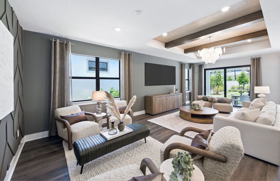 Representative furnished interior of a home built from the Coral by DiVosta in The Reserve at Eastpointe, Palm Beach Gardens (Image 7). Representative furnished interior of a home built from the Coral by DiVosta in The Reserve at Eastpointe, Palm Beach Gardens (Image 7).