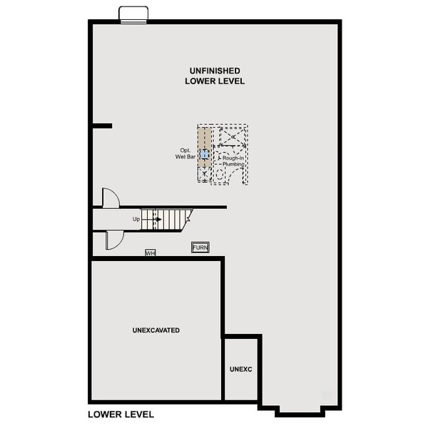 2D floor plan layout of this home in Legacy at Kime Ranch, Parker, CO (Image 4).