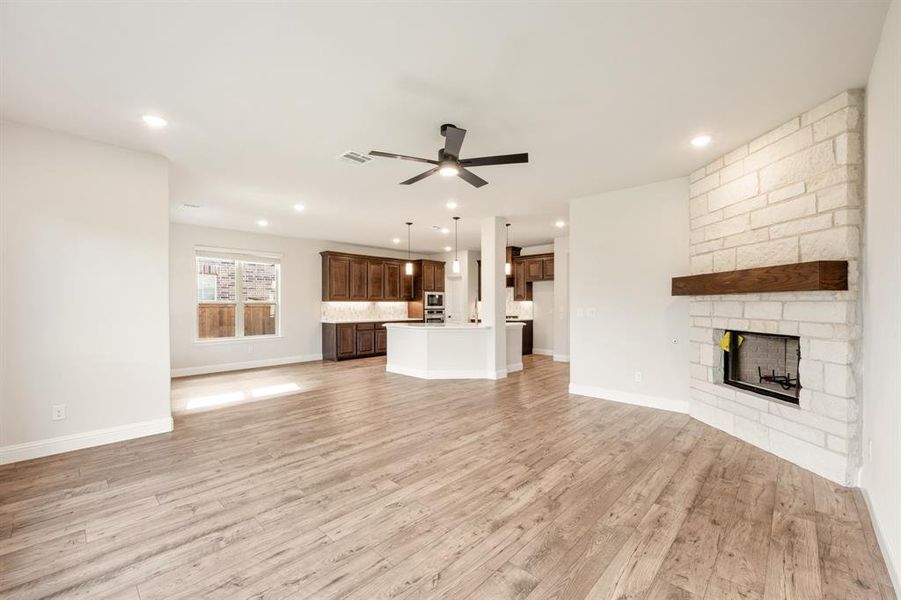 Spacious, unfurnished interior of a new home in Woodstone, Providence Village (Image 33).