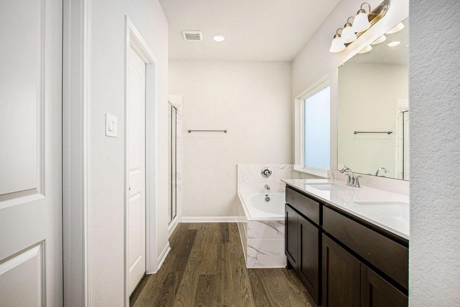 Furnished interior view inside a new home in , Bay City (Image 8). Furnished interior view inside a new home in , Bay City (Image 8).