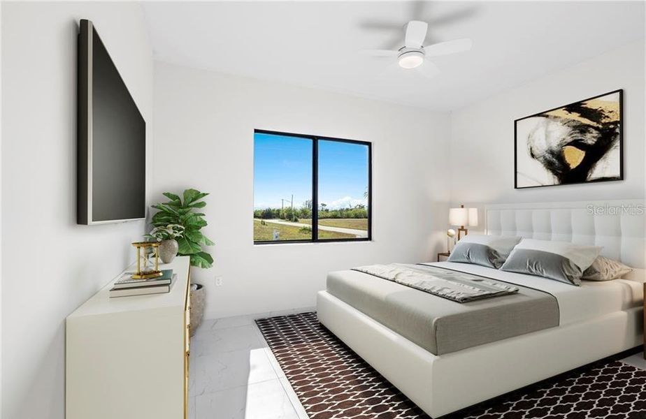 Furnished interior view inside a new home in , Cape Coral (Image 10).