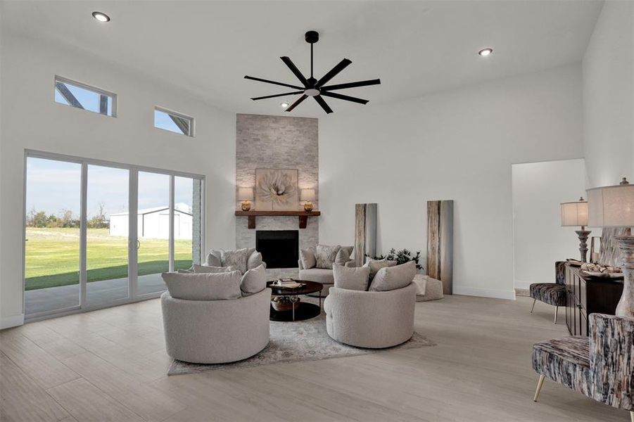 Furnished interior view inside a new home in , Celeste (Image 11).