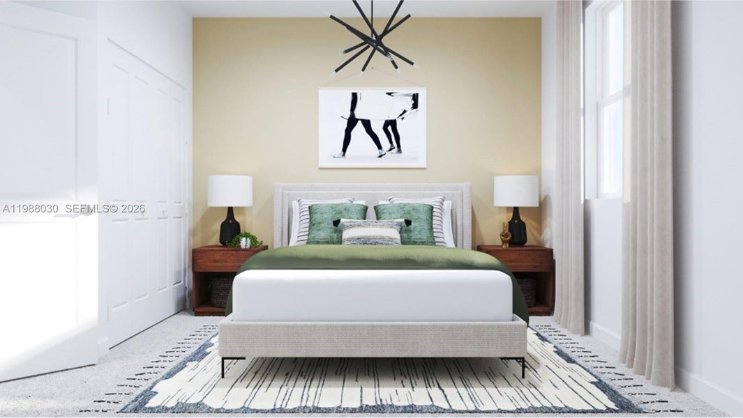 Furnished interior view inside a new home in Altamira, Homestead (Image 7).