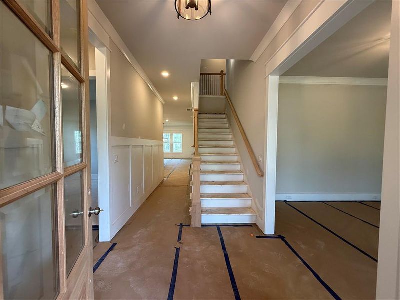 In-progress construction of a new home in , Pendergrass, GA (Image 17).