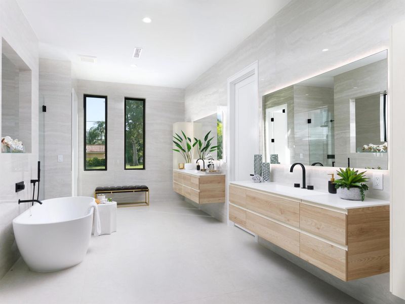 Furnished interior view inside a new home in , Palm Beach Gardens (Image 10). Furnished interior view inside a new home in , Palm Beach Gardens (Image 10).