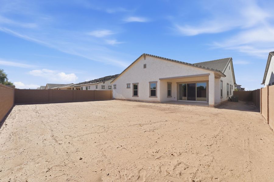 Exterior details and patio area of a home in Legado, Queen Creek (Image 2). Exterior details and patio area of a home in Legado, Queen Creek (Image 2).