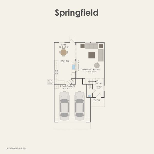 2D floor plan layout for the Springfield by Centex in Pinara Pines, Conroe, TX (Image 3). 2D floor plan layout for the Springfield by Centex in Pinara Pines, Conroe, TX (Image 3).