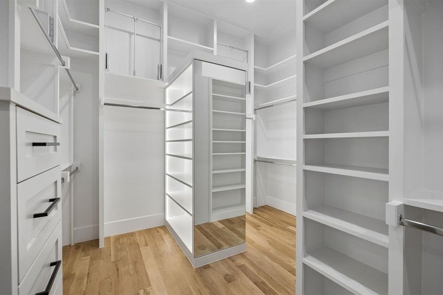 Large, well appointed closet