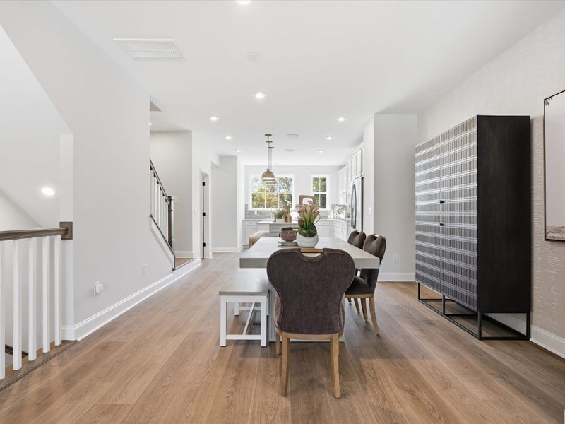 Representative furnished interior of a home built from the Bellamy by Tri Pointe Homes in Bellflower, Charlotte (Image 9).