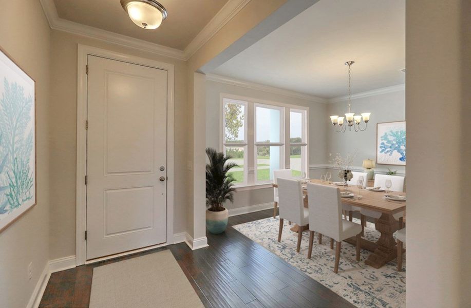 Cottonwood Entry and Dining Room