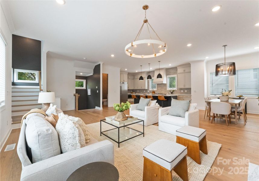 Furnished interior view inside a new home in , Charlotte (Image 29).