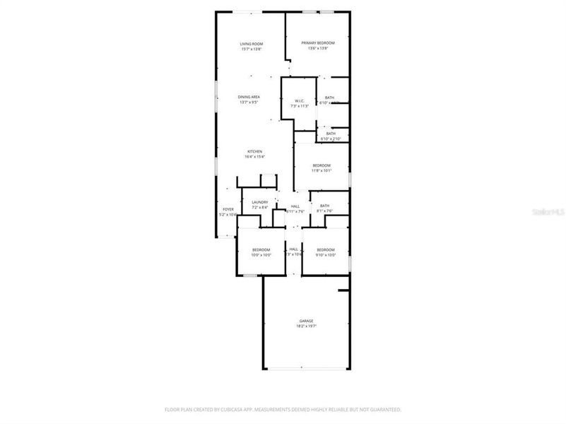 2D floor plan layout of this home in The Grove at Stuart Crossing - Premier Series, Bartow, FL (Image 5).