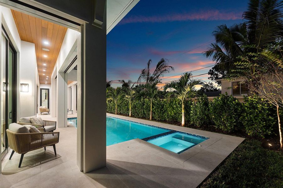 Year round heated pool and spa Year round heated pool and spa