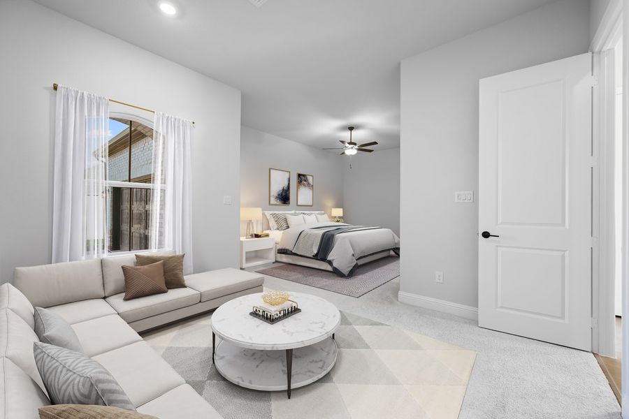 Furnished interior view inside a new home in The Ranch at Uptown Celina, Celina (Image 15).