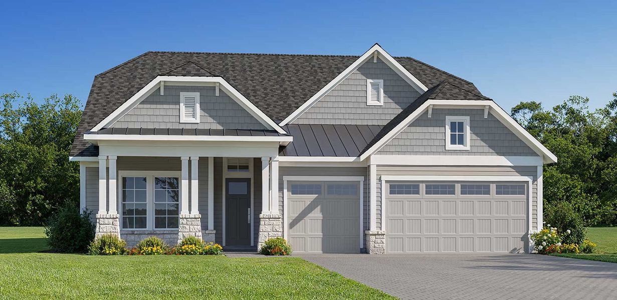 Representative exterior photo of a completed home built from the Lola - Hidden Creek by MasterCraft Builder Group in SilverLeaf, St. Augustine, FL (Image 21).