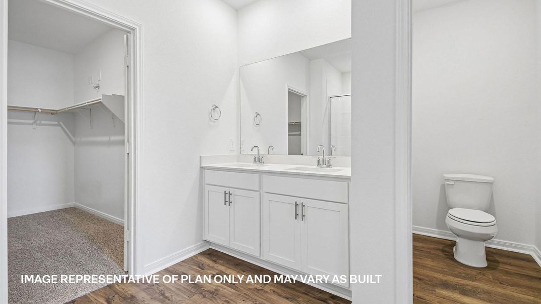 Furnished interior view inside a new home in Prairie Lakes, Buda (Image 8).