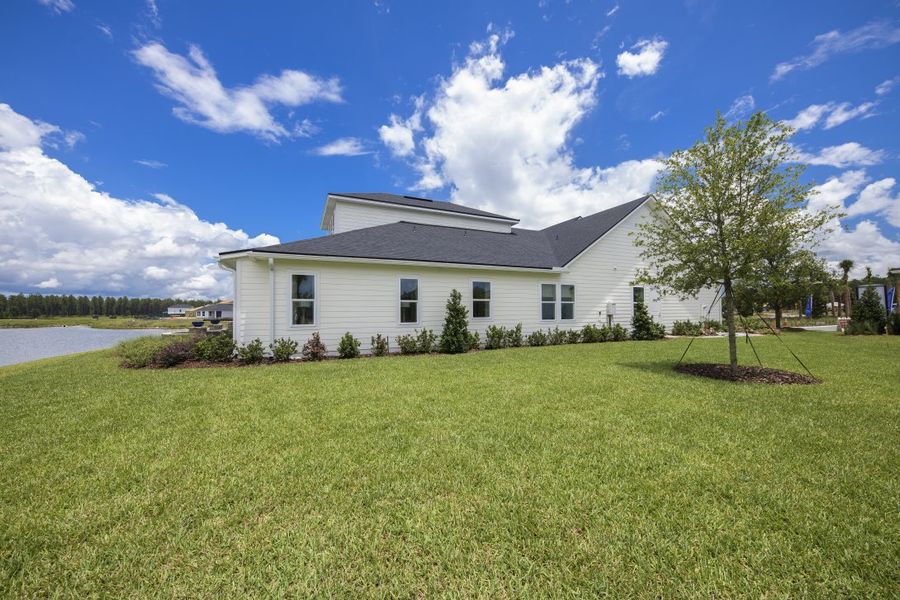 Representative exterior details of a home built from the Ortega by Riverside Homes in Hidden Creek at SilverLeaf, St. Augustine (Image 35). Representative exterior details of a home built from the Ortega by Riverside Homes in Hidden Creek at SilverLeaf, St. Augustine (Image 35).