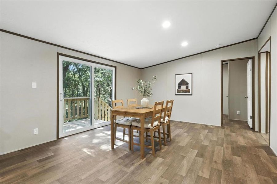 Furnished interior view inside a new home in , Azle (Image 12).