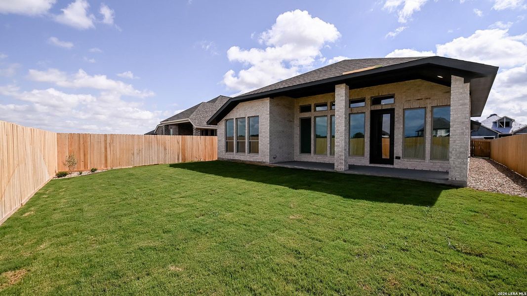 Exterior details and patio area of a home in Legacy at Lake Dunlap, New Braunfels (Image 3).
