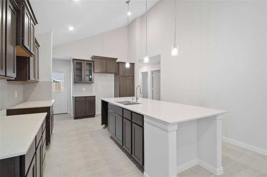 Representative furnished interior of a home built from the Clover by Saratoga Homes in Cypress Oaks North, Cypress (Image 4).