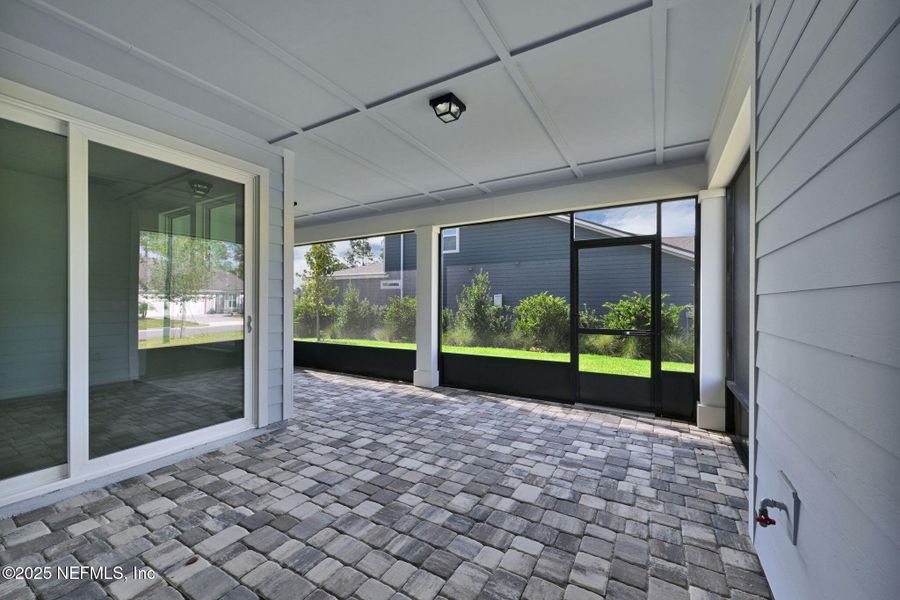 Exterior details and patio area of a home in Del Webb Nocatee, Ponte Vedra (Image 19).