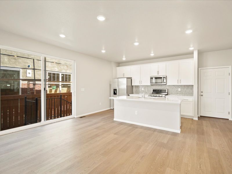 The Breckenridge floorplan interior image taken at a Meritage Homes community in Berthoud, CO.