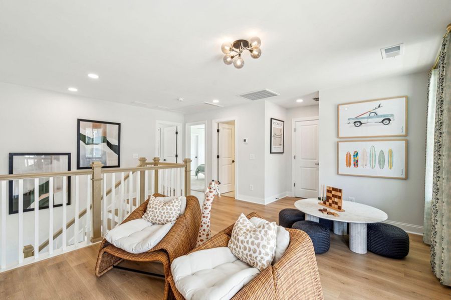 Furnished interior view inside a new home in Sweetgrass Station, Summerville (Image 39). Furnished interior view inside a new home in Sweetgrass Station, Summerville (Image 39).