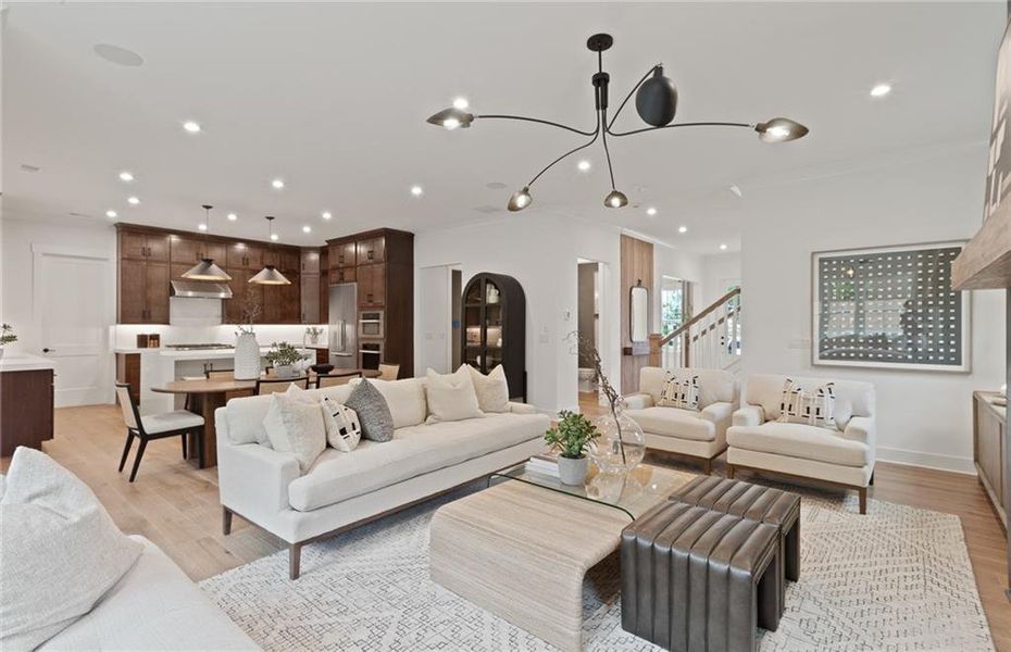 Furnished interior view inside a new home in Silverwood, Cumming (Image 10).
