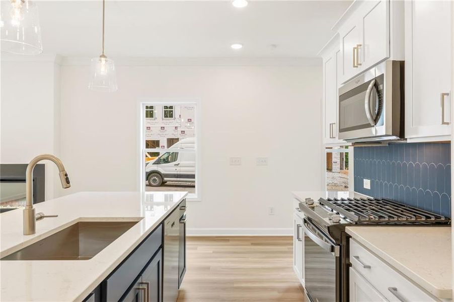 Furnished interior view inside a new home in River Walk Place, Lawrenceville (Image 7).