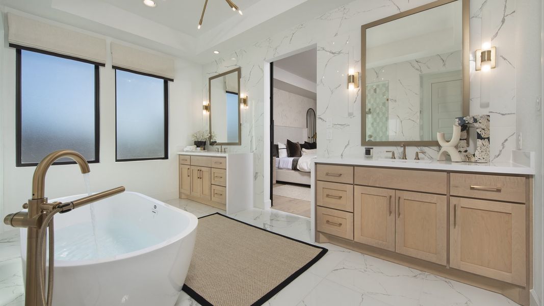 Representative furnished interior of a home built from the 4994W by Perry Homes in Santa Rita Ranch Tierra Rosa, Liberty Hill (Image 9).