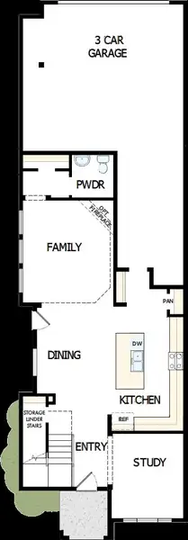 2D floor plan layout of this home in Talia – Cottage Series, Mesquite, TX (Image 4).