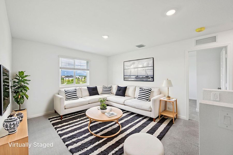 Furnished interior view inside a new home in Meritage Homes at Terra Lago - Classic Series, Indiantown (Image 7).