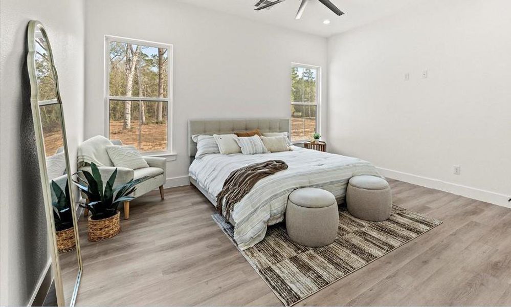Furnished interior view inside a new home in , Conroe (Image 4).