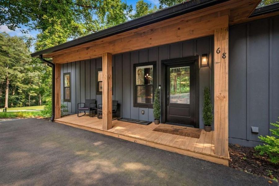 Exterior details and patio area of a home in , Morganton (Image 29).