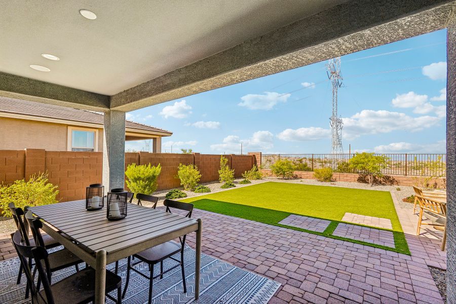 Representative exterior details of a home built from the Sienna by Taylor Morrison in Estrella, Goodyear (Image 29).