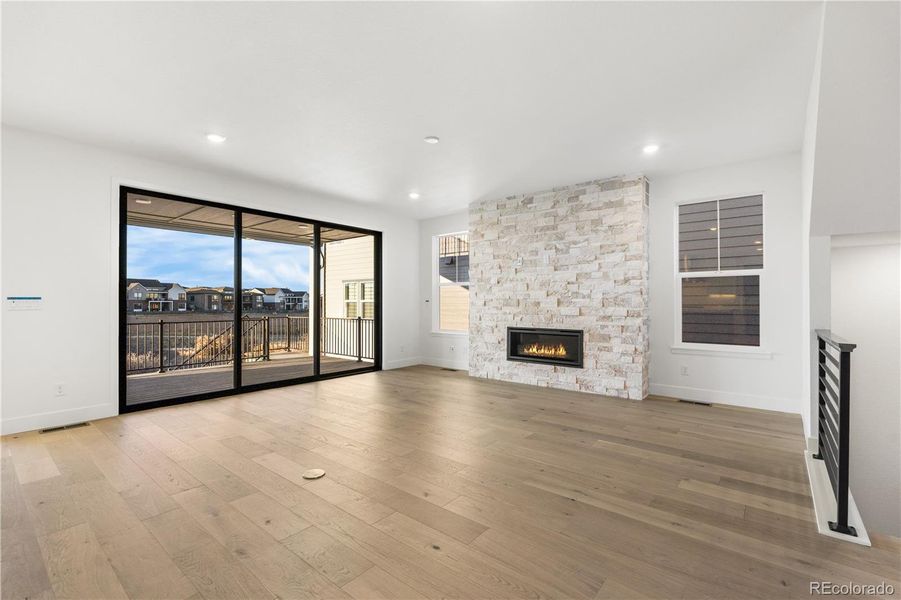 Spacious, unfurnished interior of a new home in Luxe at The Canyons, Castle Pines (Image 40).