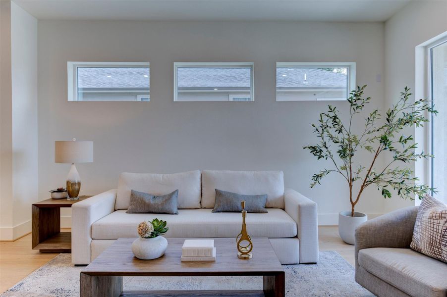 Furnished interior view inside a new home in , Houston (Image 16). Furnished interior view inside a new home in , Houston (Image 16).
