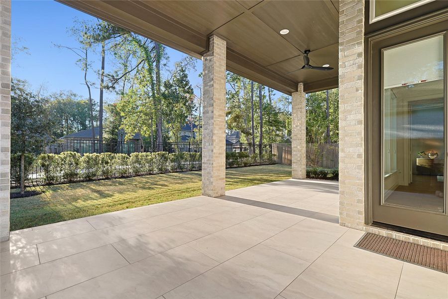 Exterior details and patio area of a home in , Porter (Image 3).