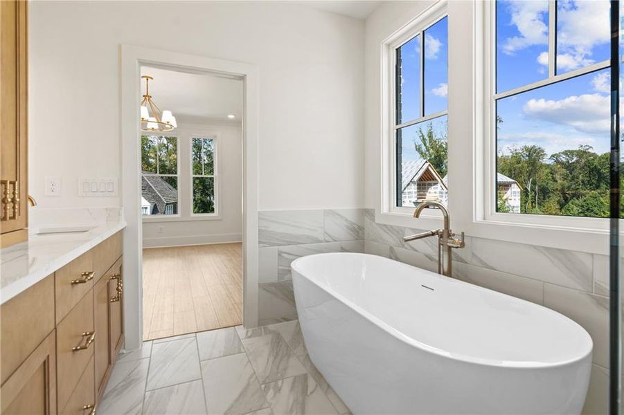 Furnished interior view inside a new home in Park Walke, Alpharetta (Image 11).