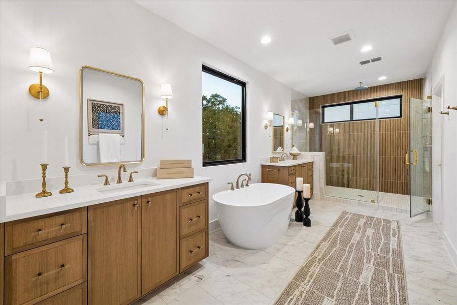 Furnished interior view inside a new home in , Houston (Image 20).
