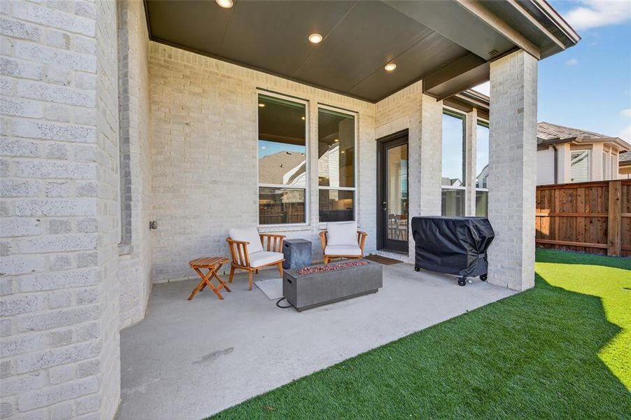 Exterior details and patio area of a home in Walsh: Artisan Series - 50' lots, Aledo (Image 4).
