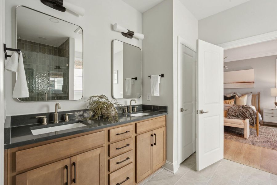 Furnished interior view inside a new home in Tidewater at Lakes of Cane Bay, Summerville (Image 3).