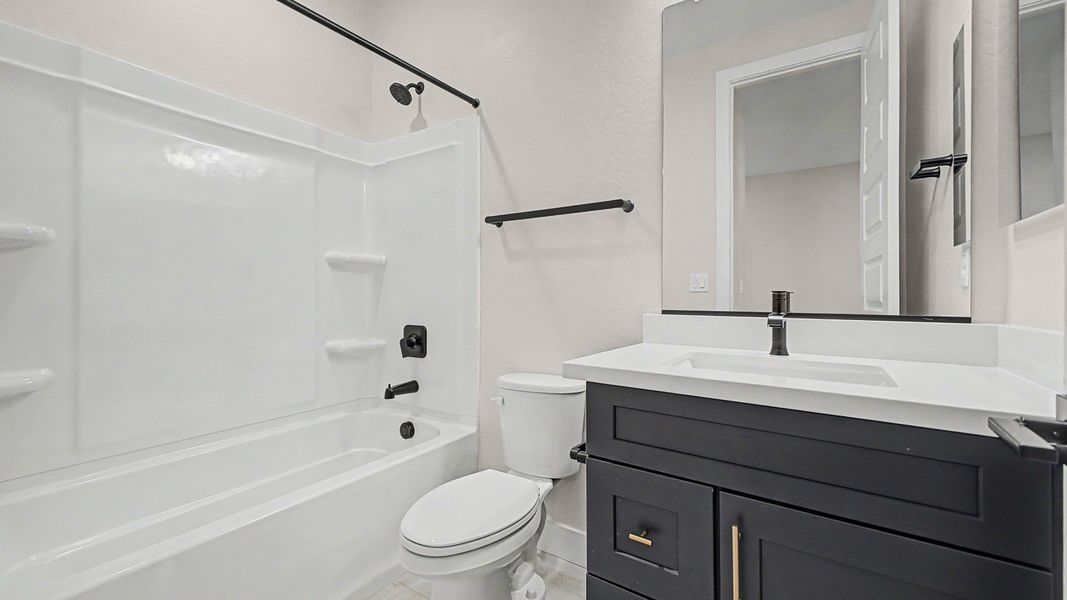 Representative furnished interior of a home built from the The Camille II by DRB Homes in Flora at Surprise City Center, Surprise (Image 21).