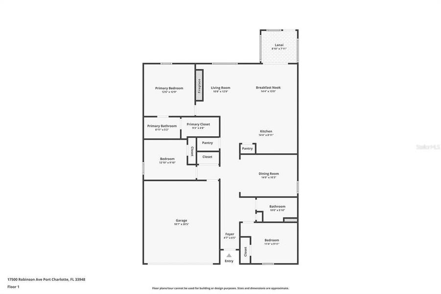 2D floor plan layout of this home in , Port Charlotte, FL (Image 6). 2D floor plan layout of this home in , Port Charlotte, FL (Image 6).