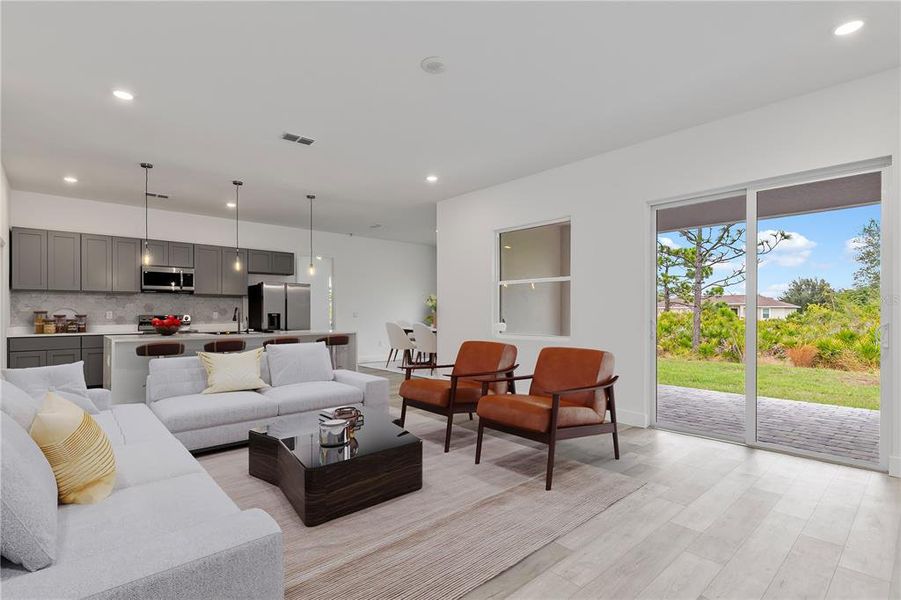 Furnished interior view inside a new home in , Port Charlotte (Image 9).