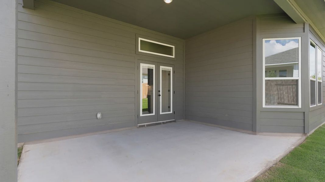 Exterior details and patio area of a home in Nolina, Georgetown (Image 22). Exterior details and patio area of a home in Nolina, Georgetown (Image 22).