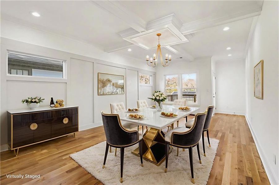 Furnished interior view inside a new home in , Atlanta (Image 9).