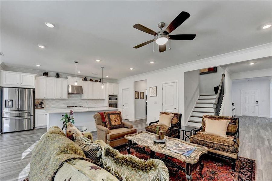 Furnished interior view inside a new home in Bailey Fence, Dacula (Image 34).